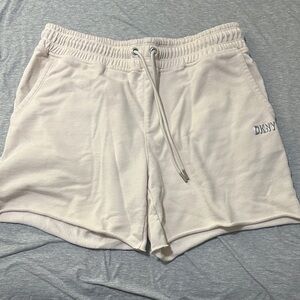 DKNY Women's Light Cream Athletic Shorts